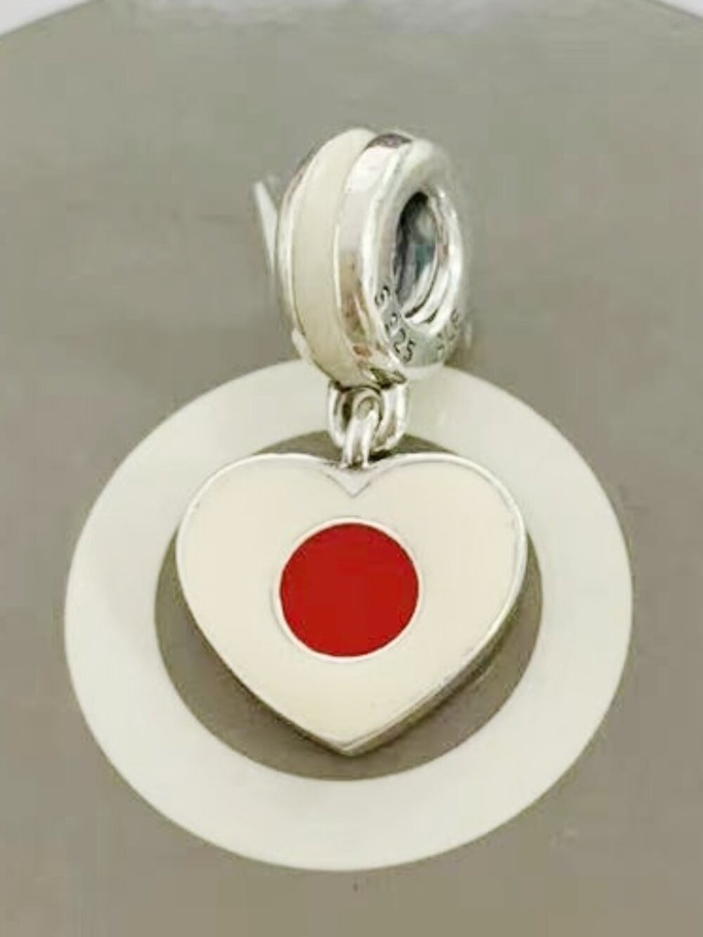 Pandora Japan Flag Dangle Charm Pendant